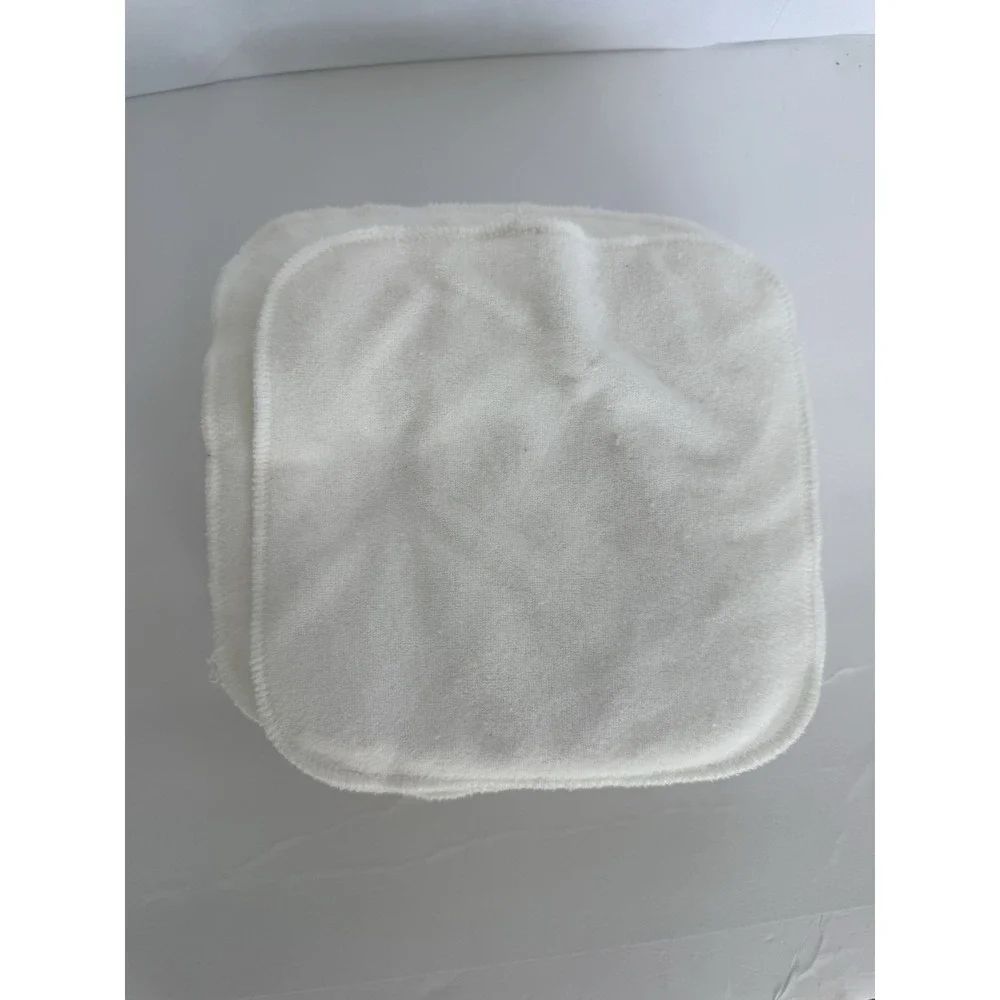 GroVia 24 Reusable Cloth Baby Wipes White Soft Washcloths Cloth Diaper Wipes